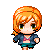 Image animée(gif) représentant le personnage principal féminin(Akami)